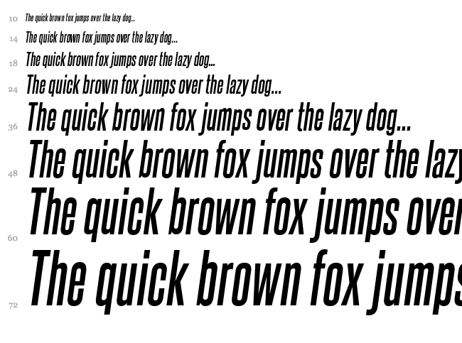 Steelfish font waterfall